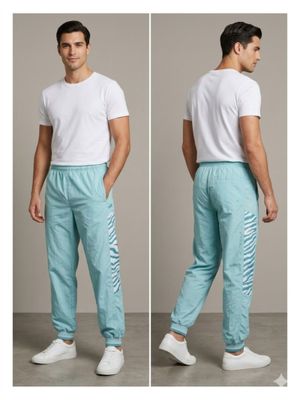 Celana panjang jogger stripe zebra