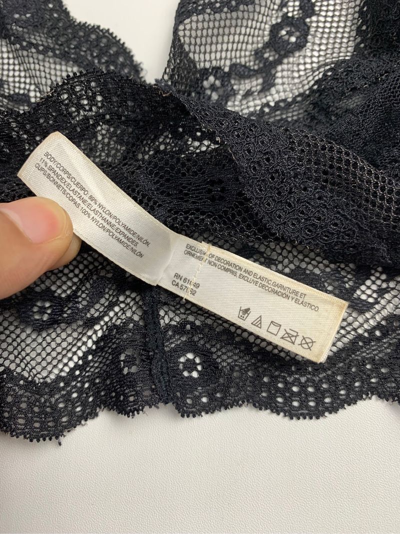 Y2k b.tempt'd Mesh Bra Gothic, foto 4