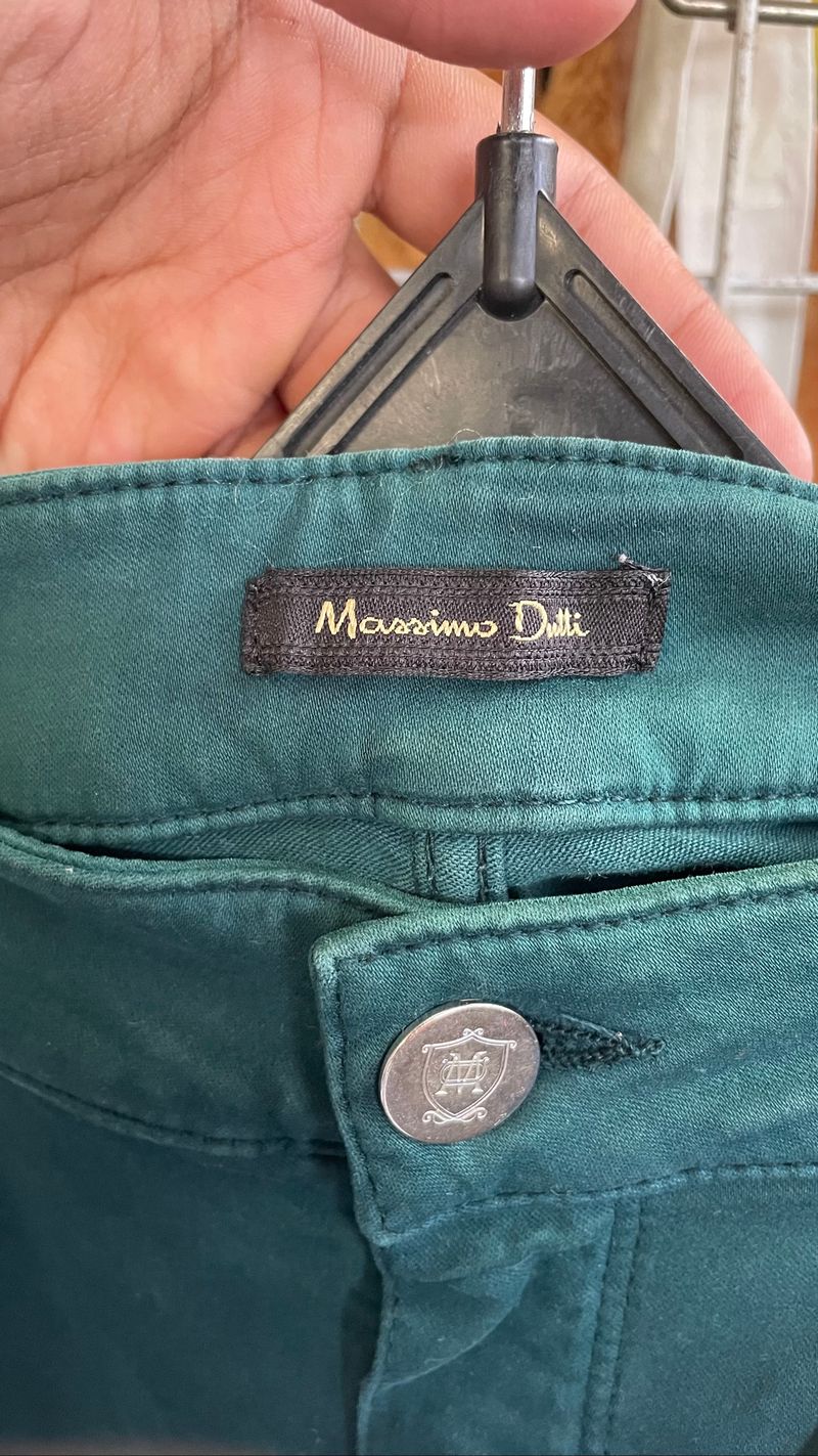 WMNS Massimo Dutti Skinny Denim - Green, foto 4