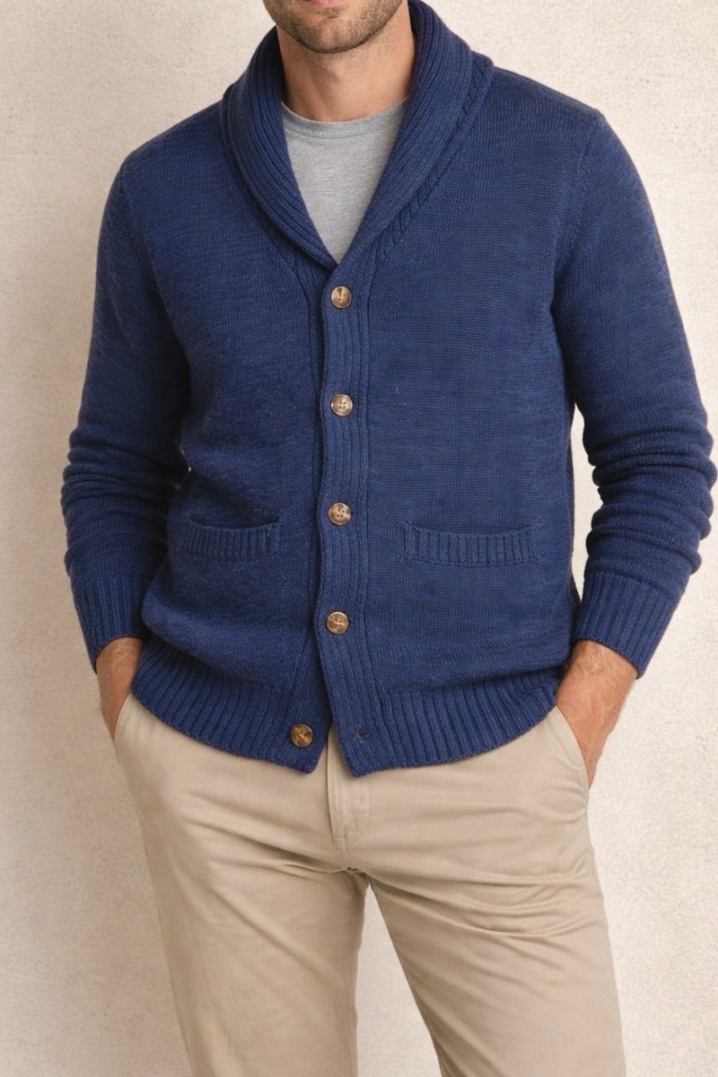 Cardigan Rajut Shawl Collar, foto 6