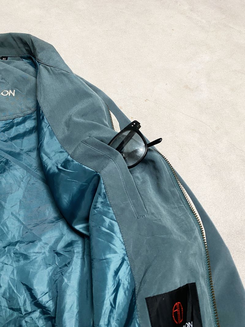 Alan Delon Harrington Bomber Flight Work Jacket Vintage, foto 6