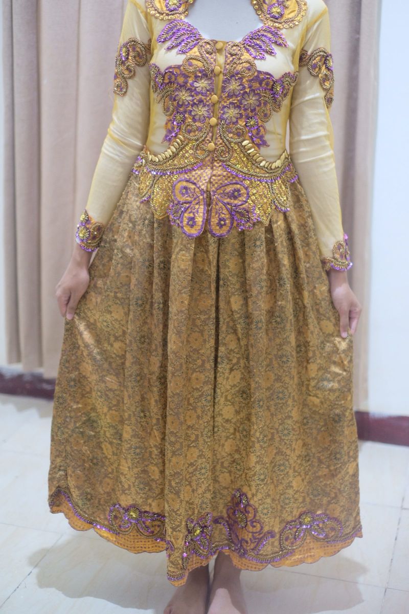 Kebaya Brokat gaun full body payet, foto 2