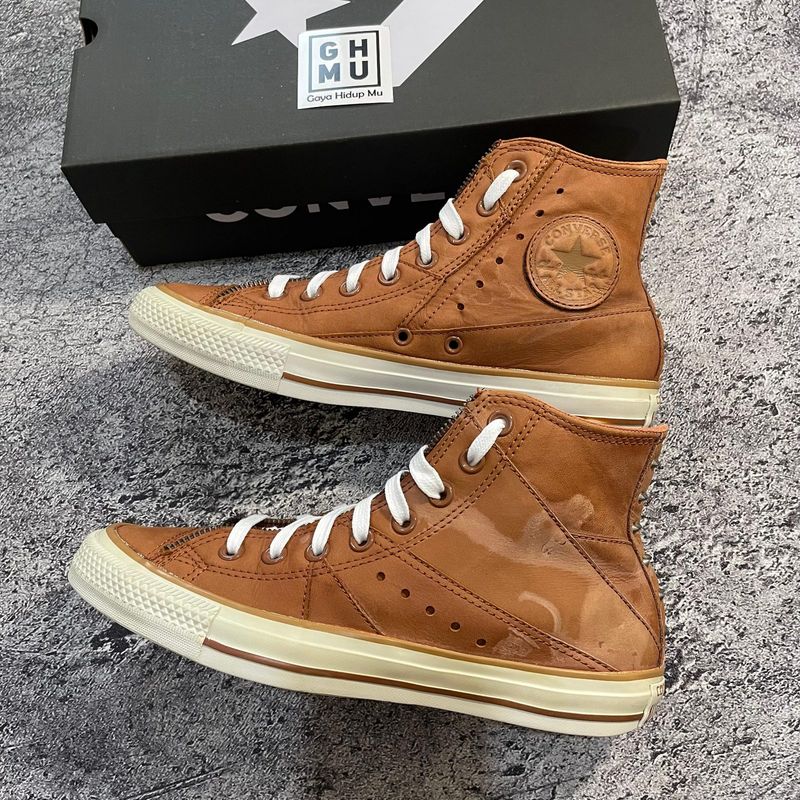 Converse Vintage Leather Hi Brown Original, foto 2