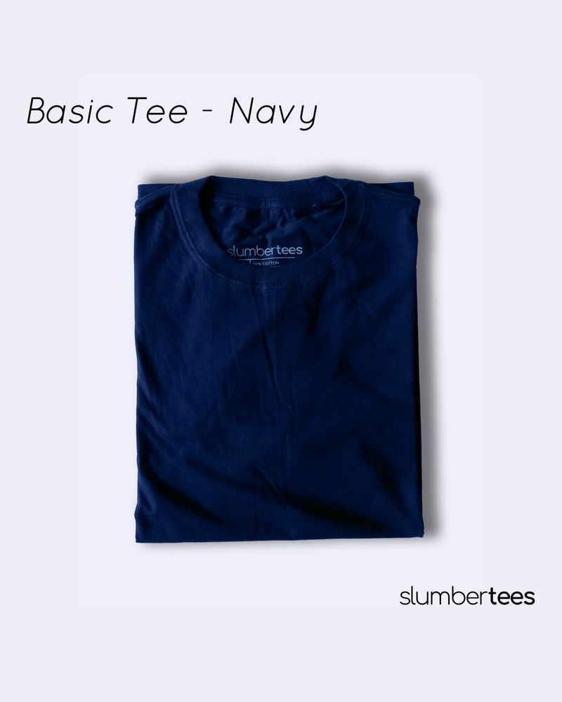 slumbertees basic unisex tee navy, foto 2