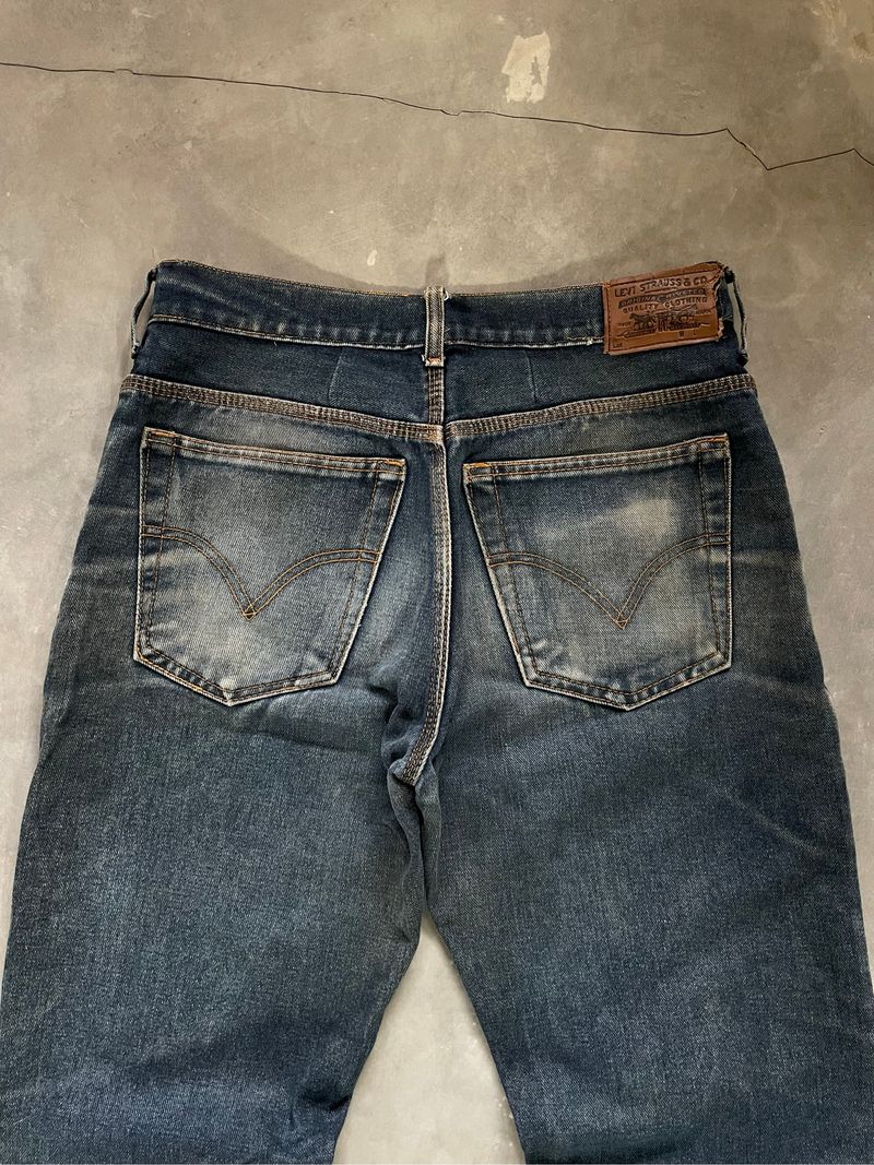 Vintage Levis Washed Jeans Pants Dark Navy, foto 5
