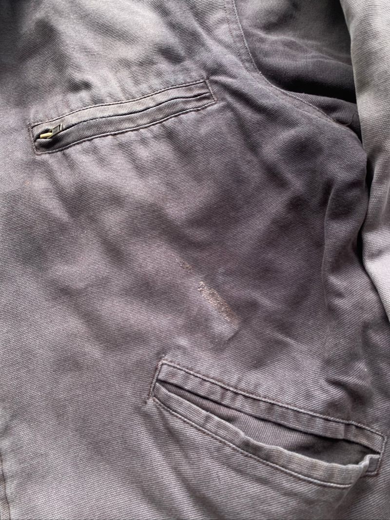 Vintage Work Jacket sun fade Dark Brown, foto 3