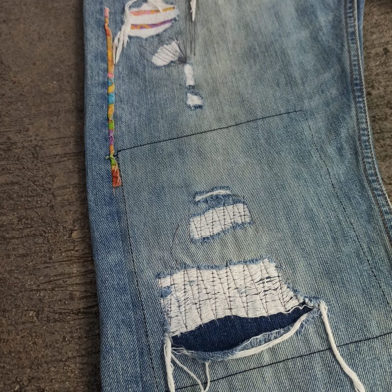 JEANS LEVIS DISTRESSED ORANGE TAB, foto 7