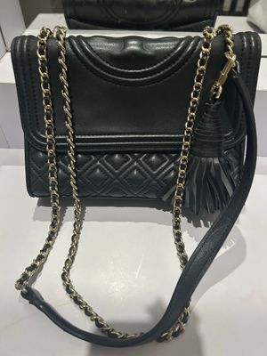 TORY BURCH FLEMING SMALL BLACK GHW