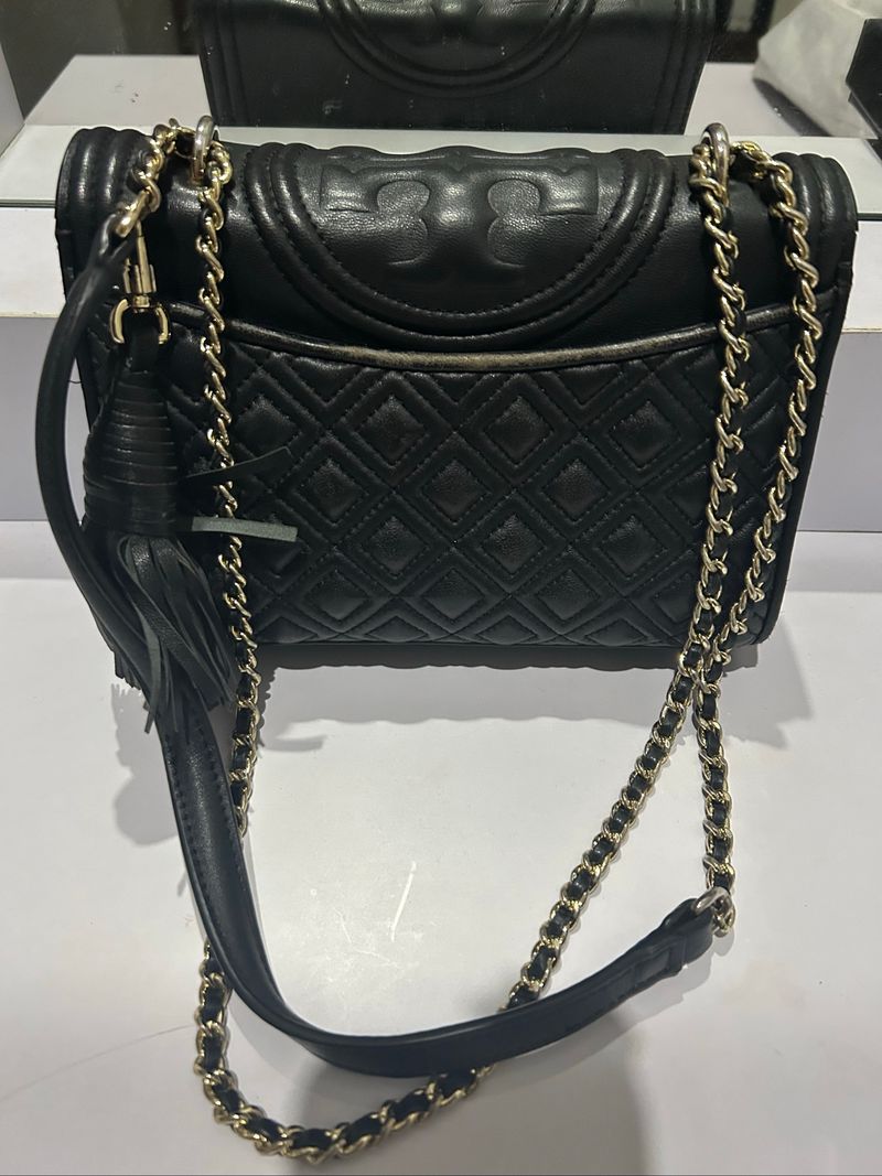 TORY BURCH FLEMING SMALL BLACK GHW, foto 2