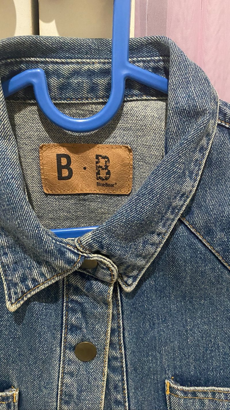 fitted denim jacket, foto 3