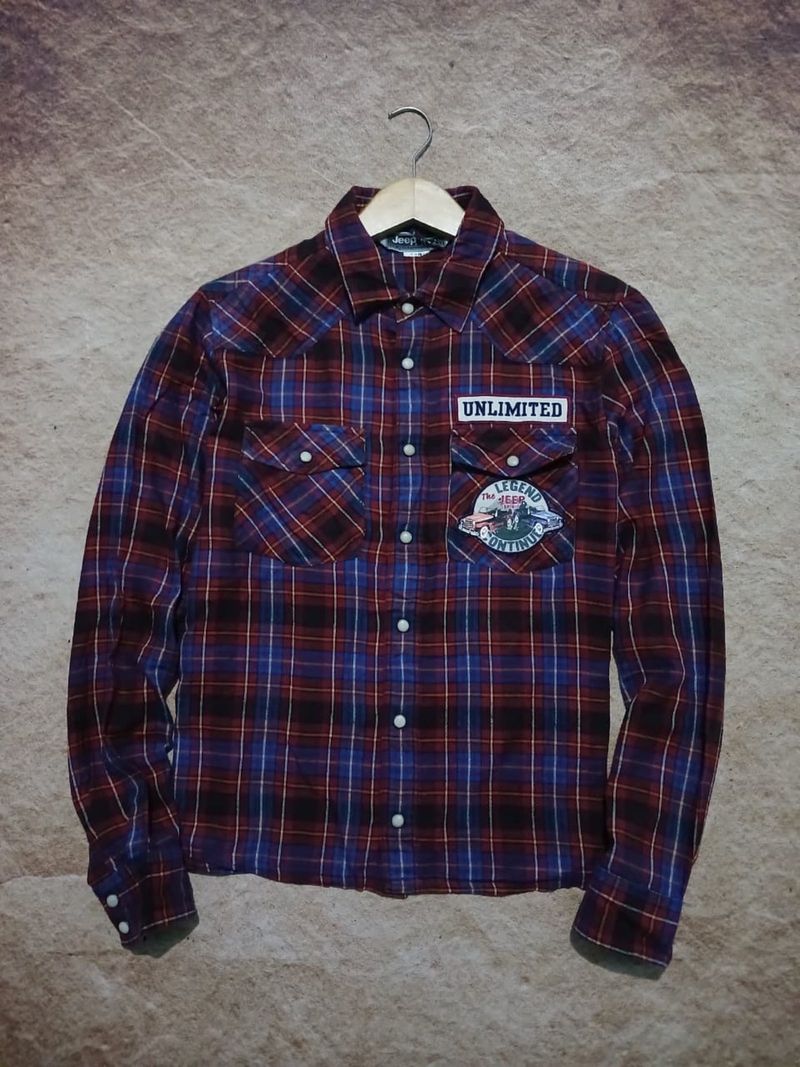 Jeep shirt flanell second thrift, foto 4