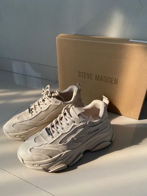 Steve Madden Casual Sneakers Wanita multicolor cream
