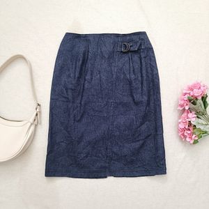 Rok Pencil Soft Denim Adam et Rope Y2K Minimalist Grunge Aes