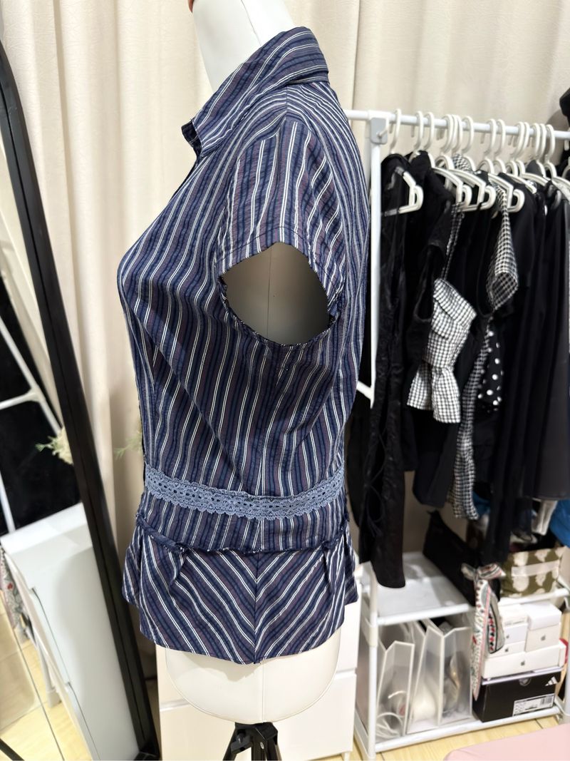Stripe Peplum Top, foto 2