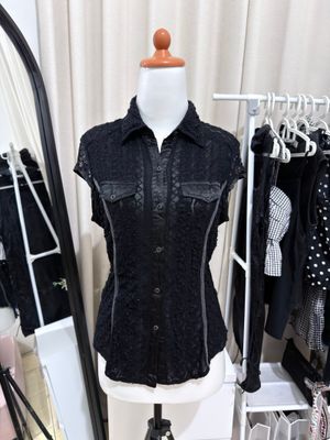 Black Lace Blouse