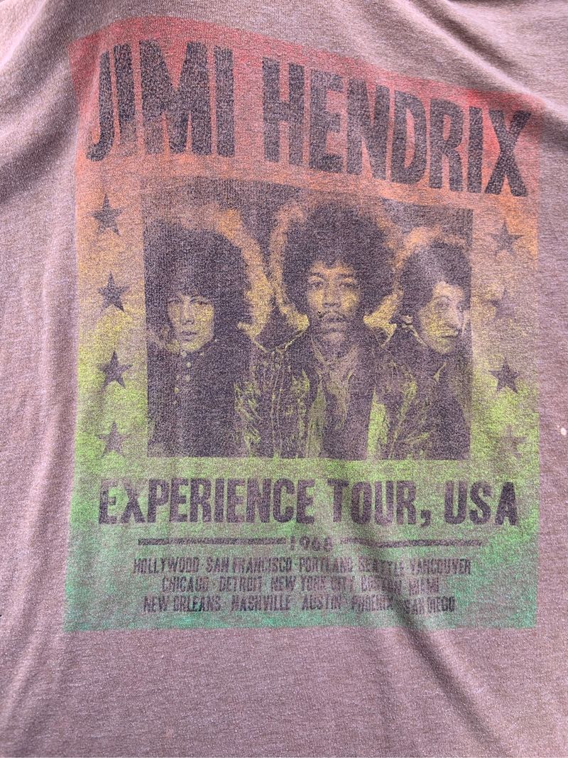 Tshirt Vintage Tour JIMI HENDRIX 1968, foto 5