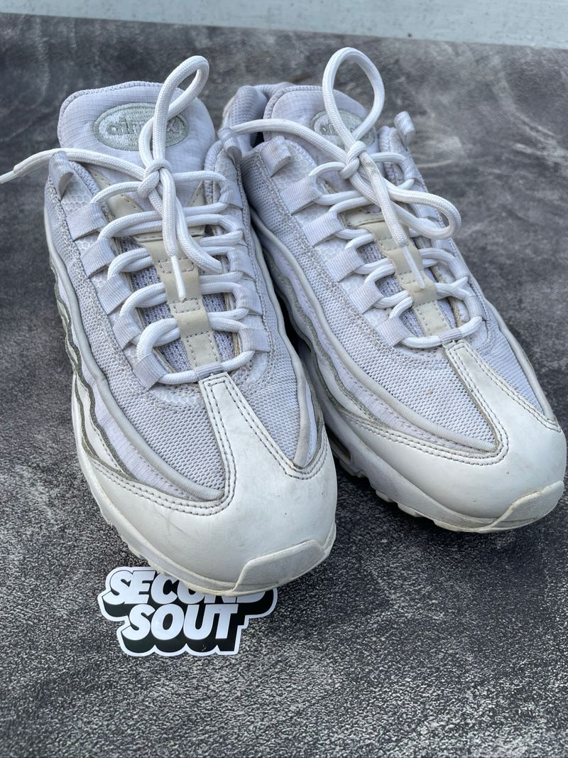 Sepatu Nike Airmax 95 All White, foto 6