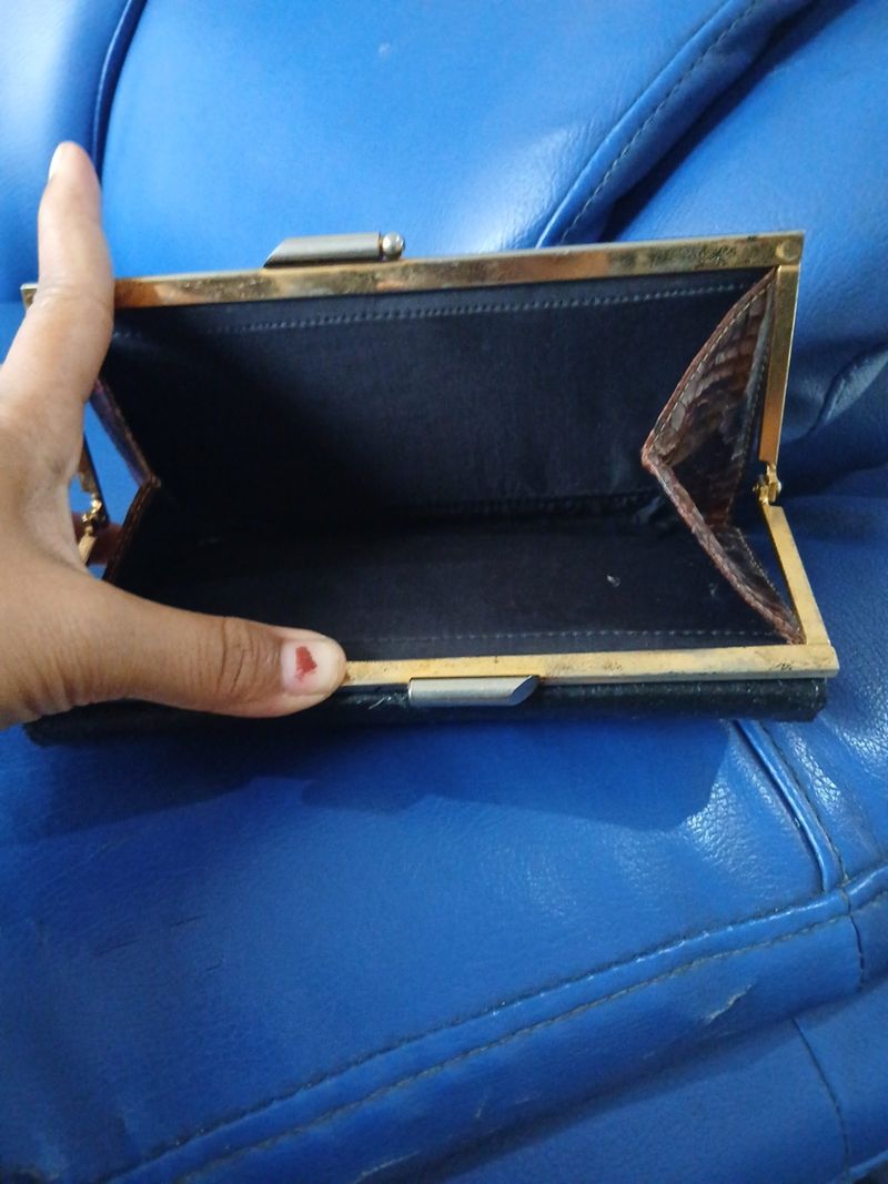 Dompet ular vintage 2 warna, foto 4