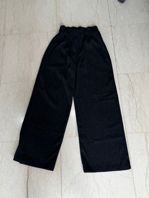 Striped black pants
