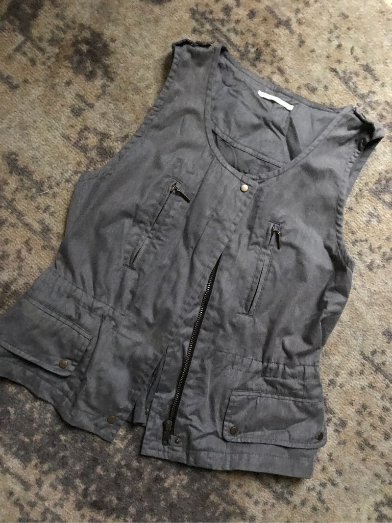 MILITARY INSPIRED VEST GREY👀, foto 3