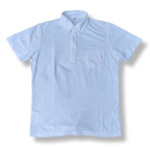 UNIQLO WHITE PPOCKET POLO SHIRT | KAOS POLO | MNZA 5