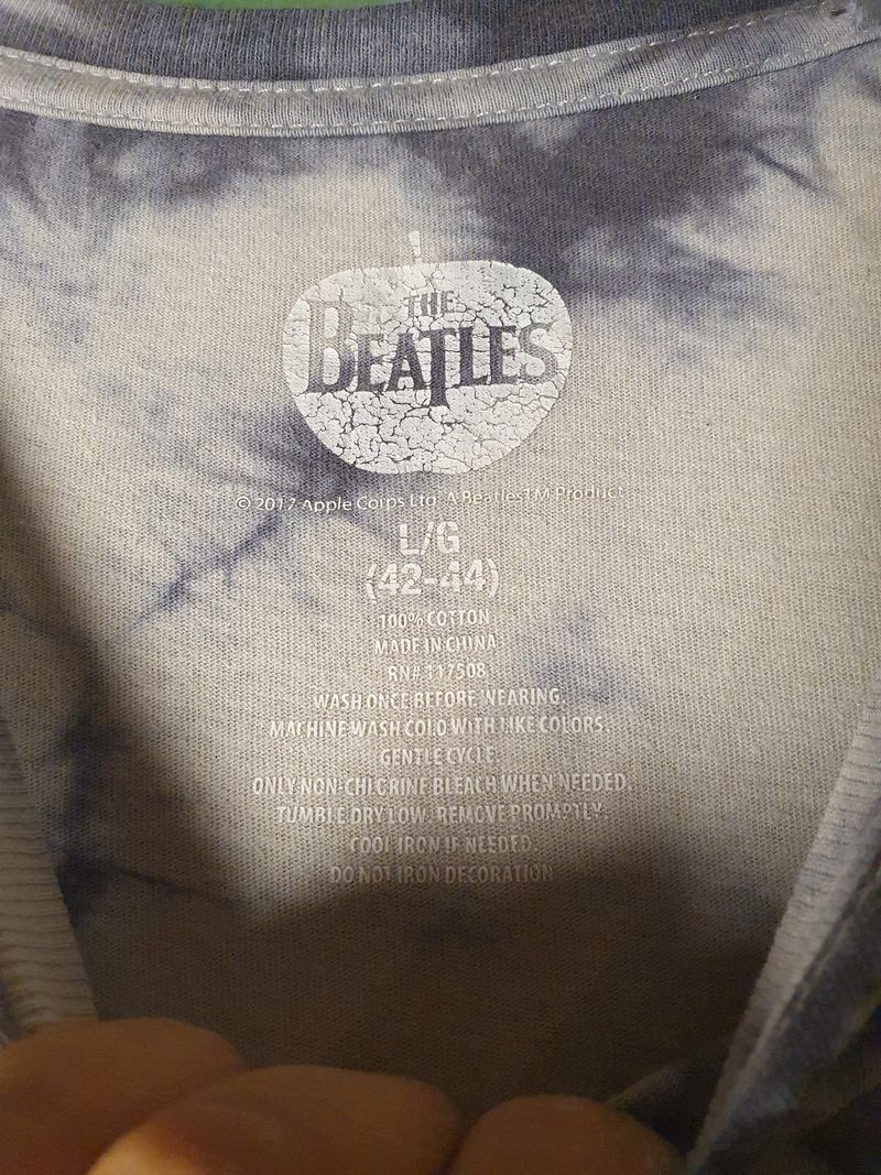 THE BEATLES TEE OFFICIAL APPLE CORPS CR2017 TYEDYE, foto 3