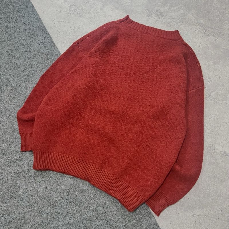 RED PRINTED KNITSWEATER, foto 4