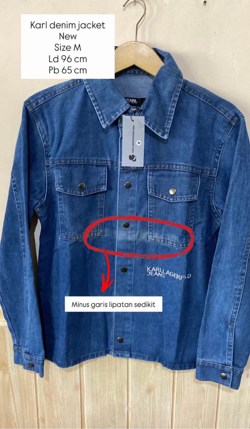 Jaket denim karl, foto 2