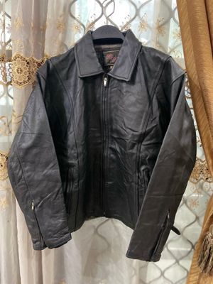 Jaket Kulit Detroit Vintage “MensWear” Kulit Sapi Branded Or