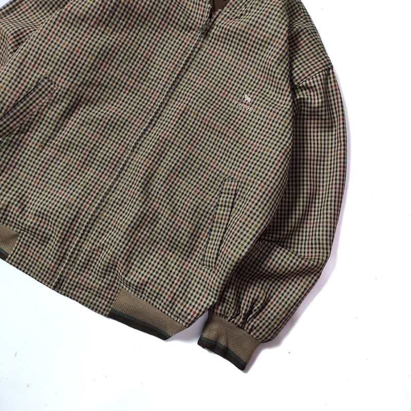 Plaid tartan harrington work jacket, foto 5