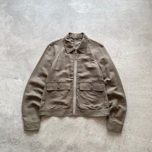 ALLSAINTS BLOUSON BLANE LINEN BLANE JACKET
