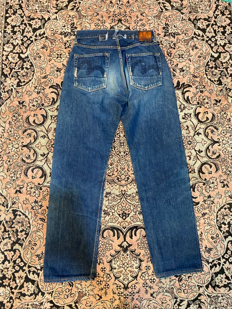 Vintage Evis Selvedge Jeans before evisu buckle back, foto 8