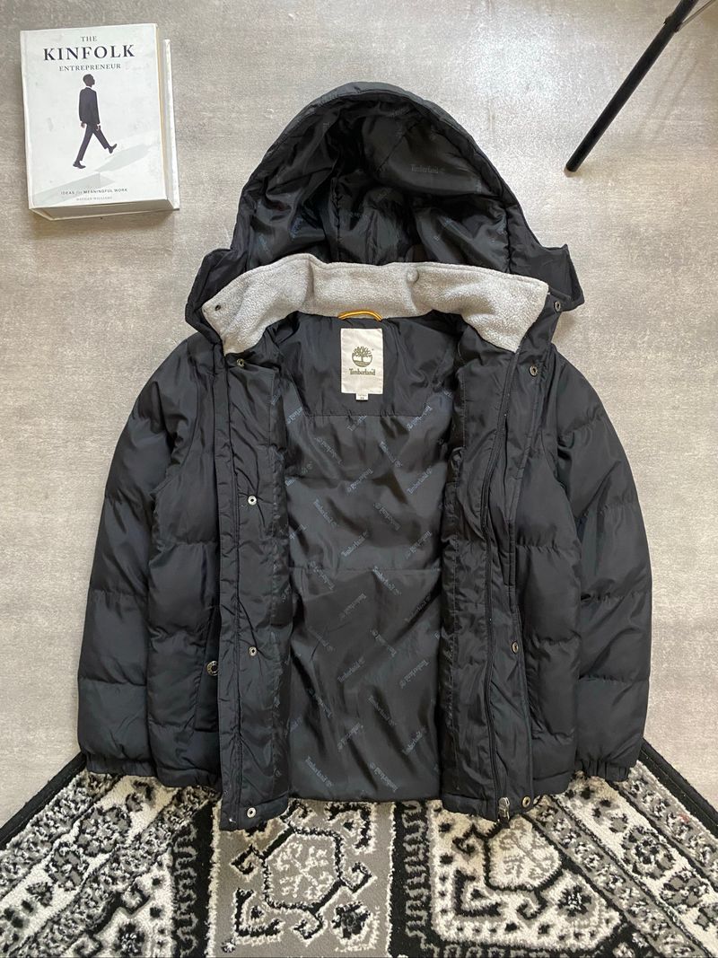 Timbe®️land Puffer Jacket Black Hooded, foto 3