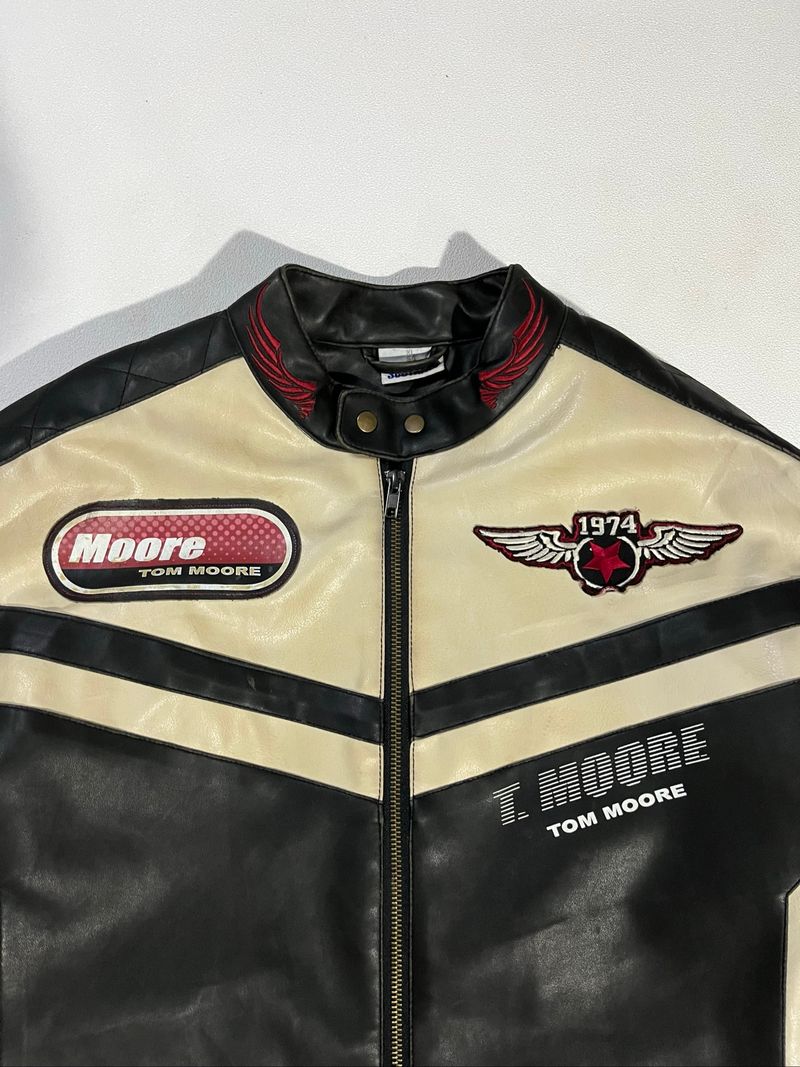 Southern T. Moore Racing Bikers Leather Jacket, foto 2