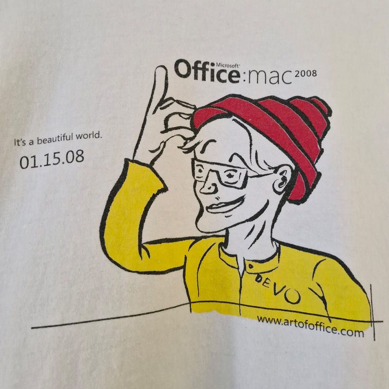 Kaos Microsoft Office Mac 2008 Vintage, foto 4