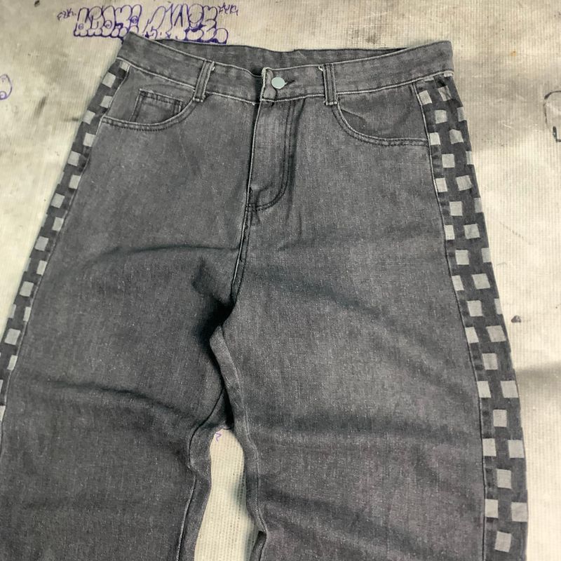 baggy jeans y2k chekerboard, foto 4