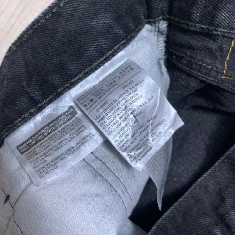 Levi's 505 black  short pants denim, foto 9