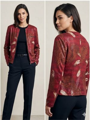 Jaket bomber motif mewah