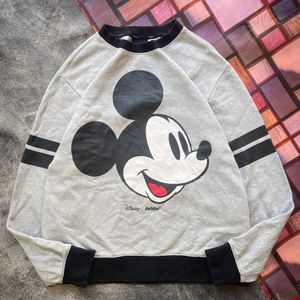Crewneck Disney x Feltics Mickey Mouse Grey Abu Misty Vintag