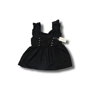 Casual Crop top Wanita black