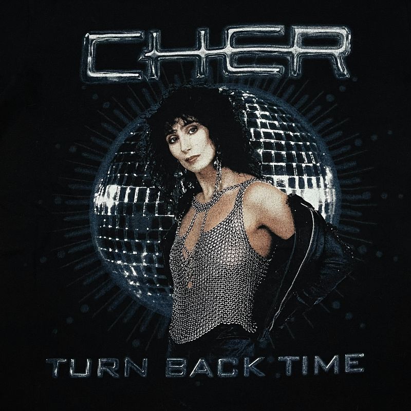 Kaos Singer Cher Turn Back Time Official Merch, foto 3