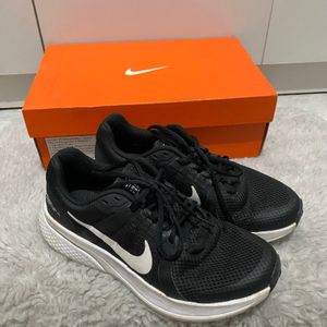 Nike Run Swift 2 Shoes Running Sport Black Sepatu Hitam