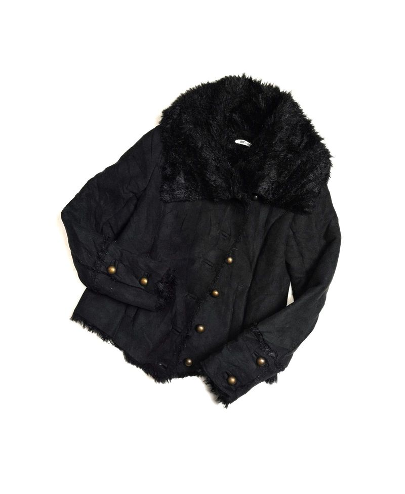Sly Lang Faux Suede Y2K Jacket, foto 6