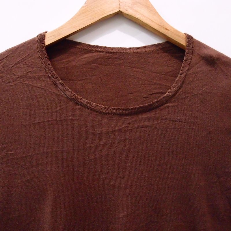 CT048 SIZE M BROWN KAOS LENGAN PENDEK IMPORT MURAH BASIC TOP, foto 2
