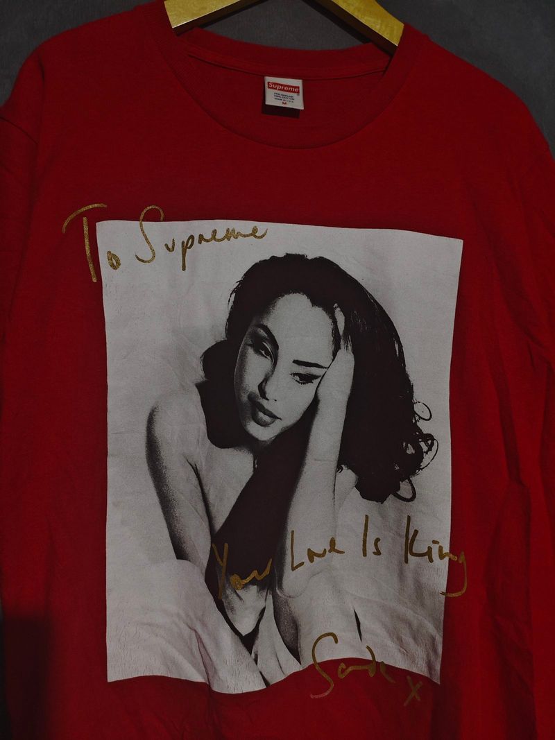 Supreme x Sade SS17 Red Tee, foto 4