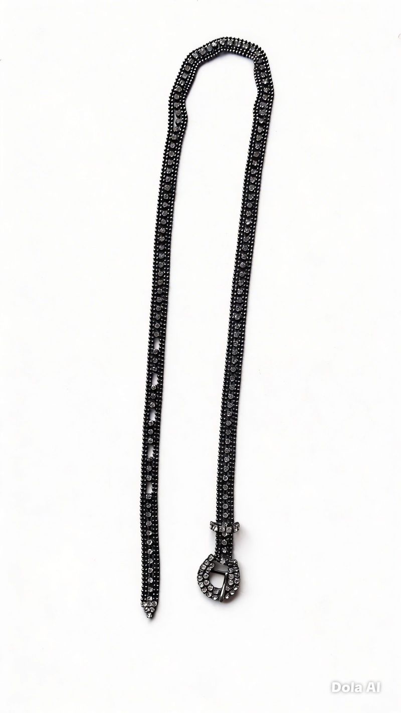 Vintage Rhinestone belt, foto 2