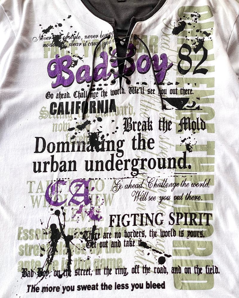 Y2K Badboy Lace Up Shirt, foto 2