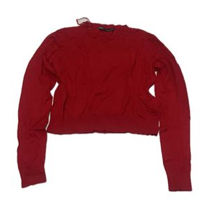 Crop Sweater Red