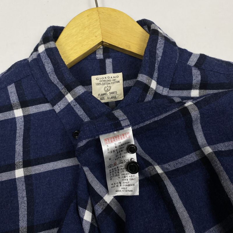 Kemeja Flannel GIORDANO, foto 6