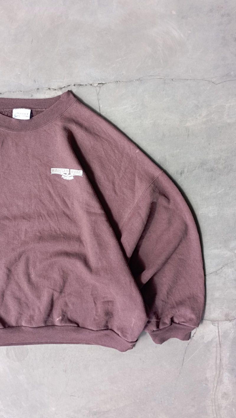 2000's Heavyweight Brown Sweatshirt Boxy, foto 2